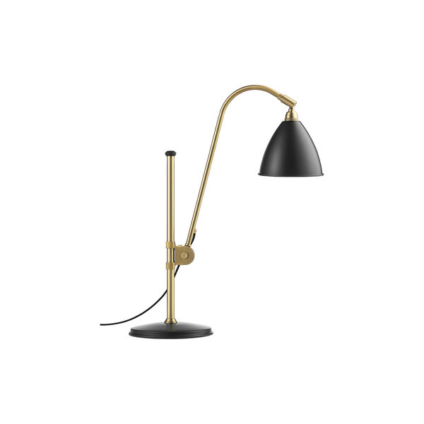 Bestlite BL1 Table Lamp, soft black semi matt/brass Bestlite BL1 Table Lamp, soft black semi matt/brass, GUBI