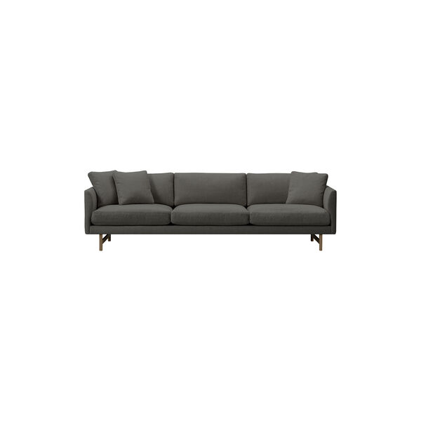 5523 Calmo 80 3 pers. sofa, m&oslash;rkegr&aring;/r&oslash;get eg, Fredericia Furniture