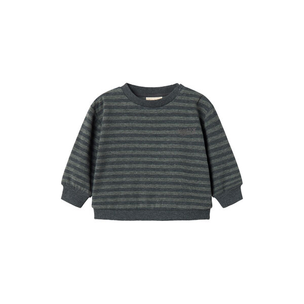 Tammas B Sweatshirt, forest stripe mel. Tammas B Sweatshirt, forest stripe mel., MarMar Copenhagen