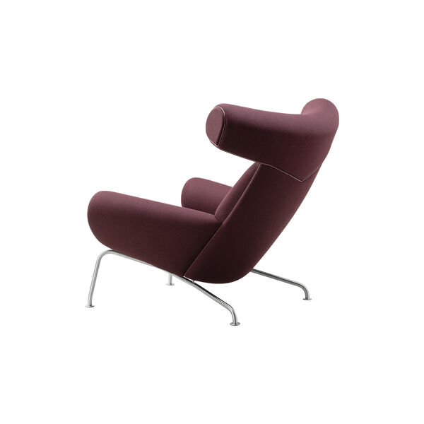 Wegner Ox Chair |  Indian Red| L&aelig;nestol + Ottoman, Fredericia Furniture