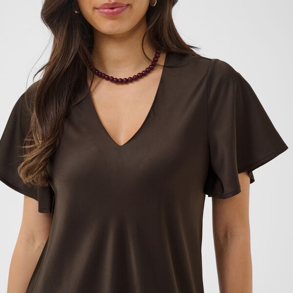 LodisaSZ Maxi Dress, chocolate brown, Saint Tropez
