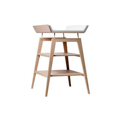 Leander Linea™ puslebord med skumhynde, beech, Leander