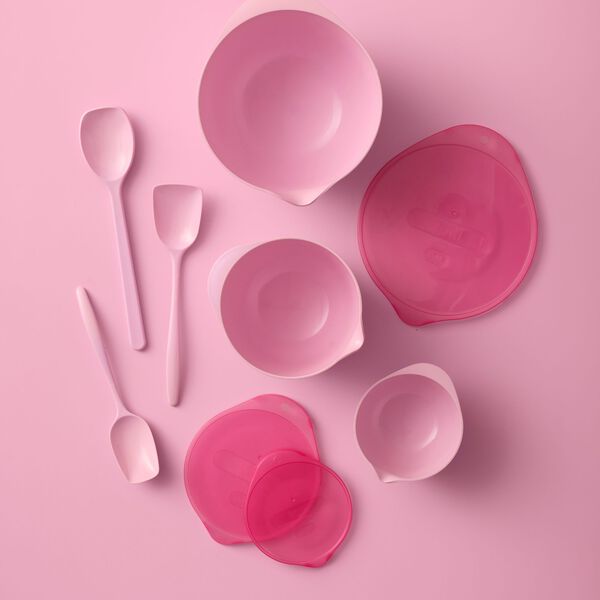 NEW Margrethe St&oslash;t Brysterne r&oslash;resk&aring;les&aelig;t 6 dele, pink, Rosti