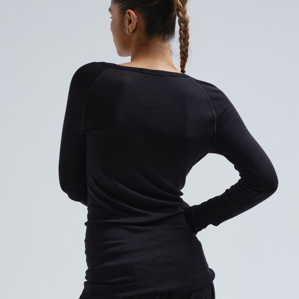 Jade Bluse, black, Seamless Basic