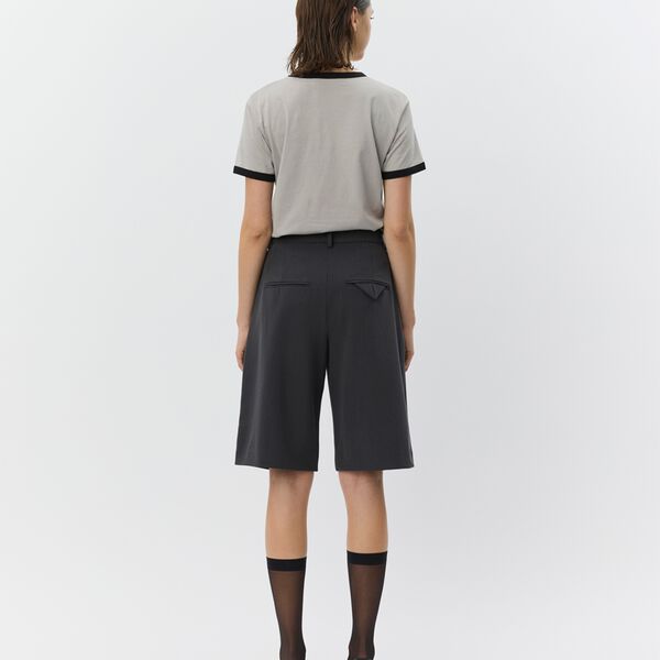 ElsaSW Bermuda Suiting Shorts, dark grey, Sofie Schnoor