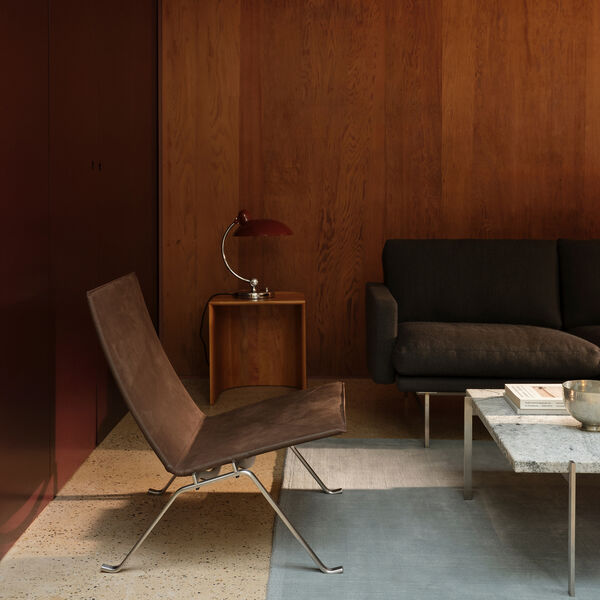 PK22&trade; loungestol, Haze dark brown, Fritz Hansen