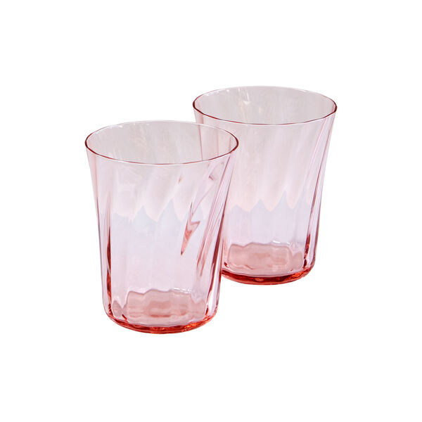 Concave glas 2 stk., rose, Stilleben