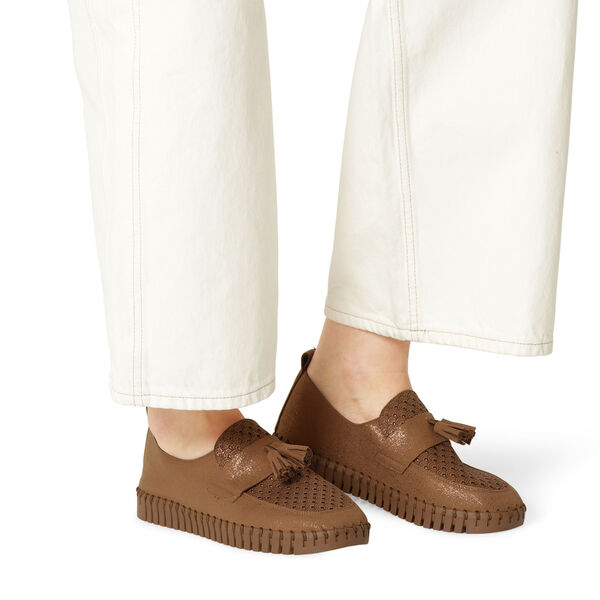 Tulip Loafer Tassel, nougat tannin, Ilse Jacobsen Hornb&aelig;k