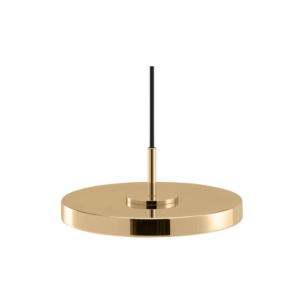 Asteria Micro Monochrome Pendant, polished brass, UMAGE