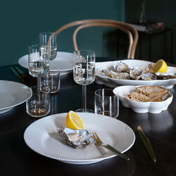 Hvid Elements fad 38,5 cm, Royal Copenhagen