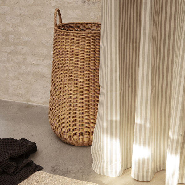 Chambray Shower Curtain, sand/off-white Chambray Shower Curtain, sand/off-white, ferm LIVING