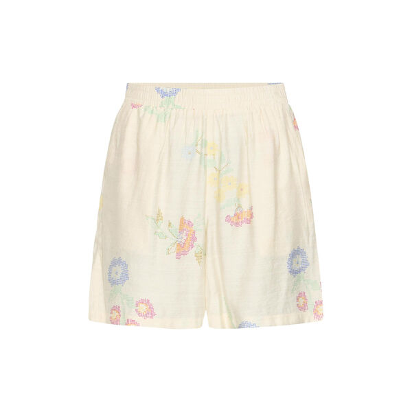 IHGINNI Shorts, cross stitch flowers, ICHI