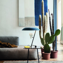 Model 548 Table Lamp, grey/dark burnished brass, Astep