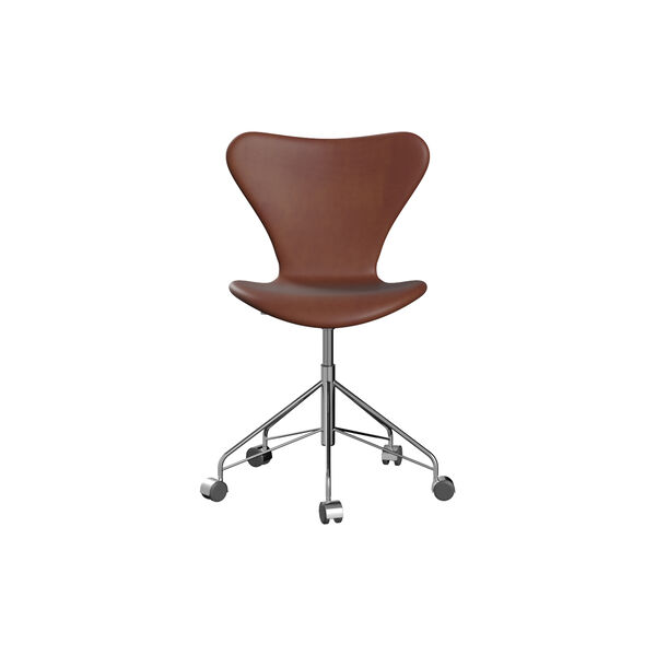 Serie 7&trade; 3117 fuldpolstret kontorstol, Grace Chestnut, Fritz Hansen