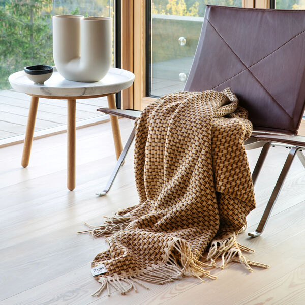 ISAK Throw, chestnut, R&oslash;ros Tweed