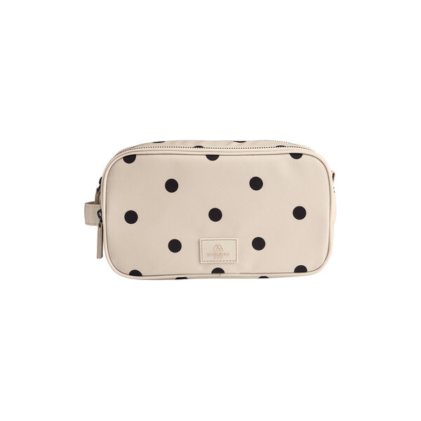 CareMBG Toiletry Bag Recycled, polka dot, creme, Markberg