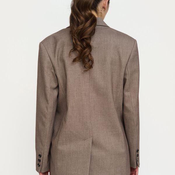 SRAubree Blazer, silver mink melange, Soft Rebels