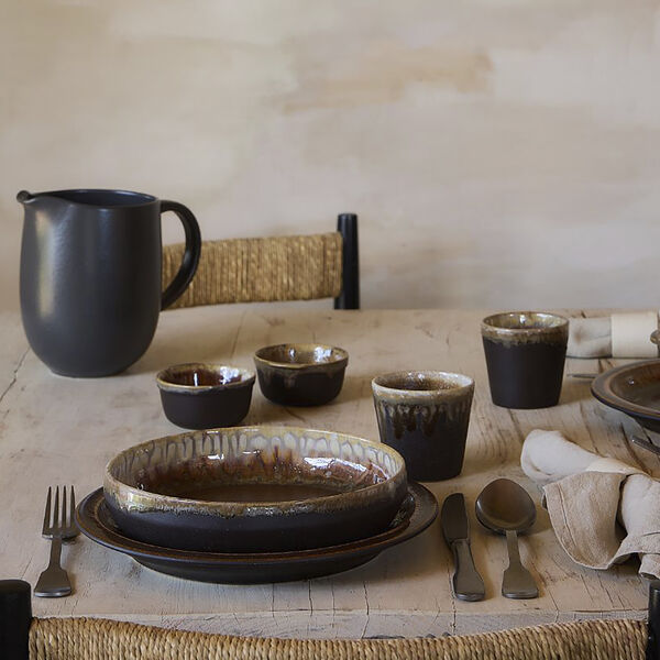 Poterie Dyb tallerken &Oslash; 22 cm, mokka, Costa Nova