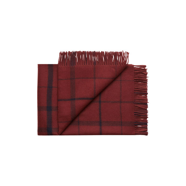 Warp and Weft plaid, 02102 embrace - beetroot/midnight, Silkeborg Uldspinderi