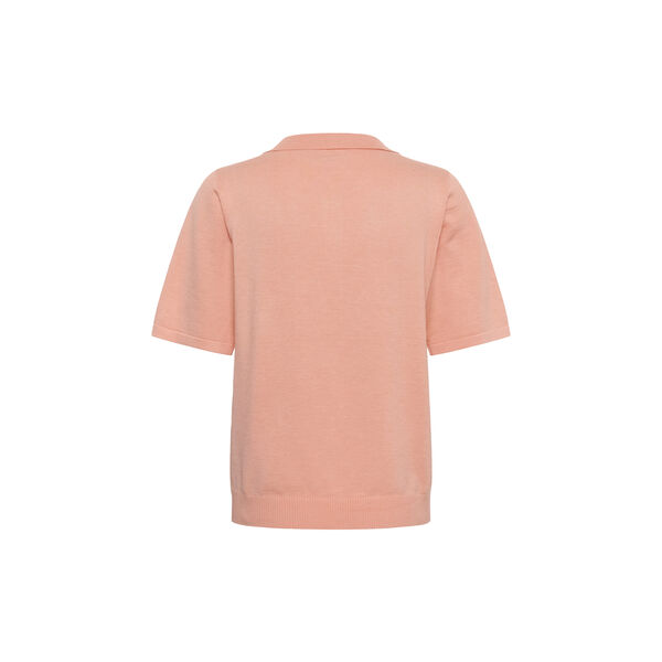 MilaSZ Polo SS Pullover, blooming dahlia melange, Saint Tropez