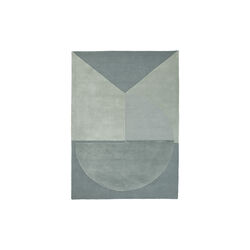 Satomi gulvt&aelig;ppe, aqua, Linie Design