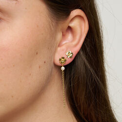 Poppy Perle Øreringe, forgyldt, Pure by Nat