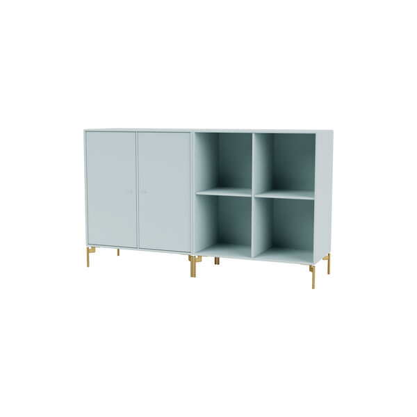 PAIR klassisk sk&aelig;nk med ben i messing, 148 flint, Montana Furniture