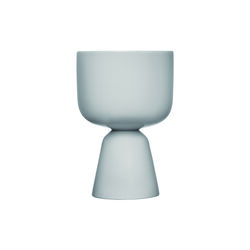 Nappula urtepotte small, lysegrå, Iittala