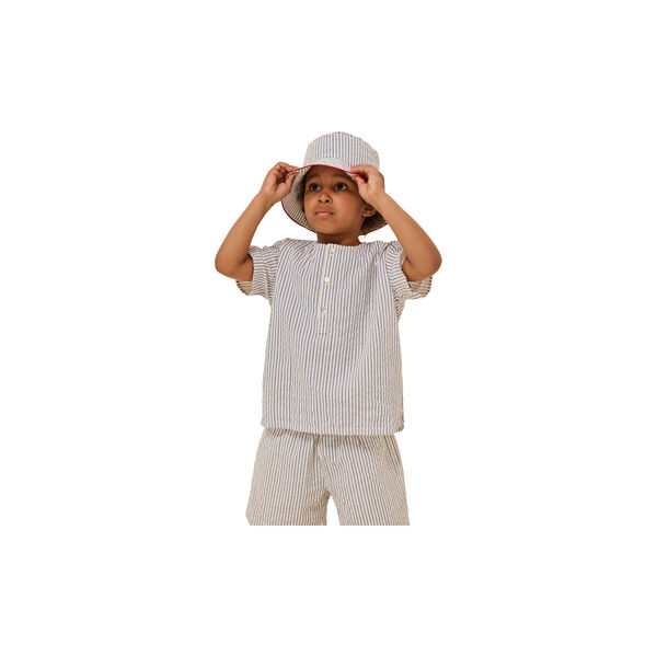Ace Bucket Hat, stripe bluie Ace Bucket Hat, stripe bluie, Konges Sløjd