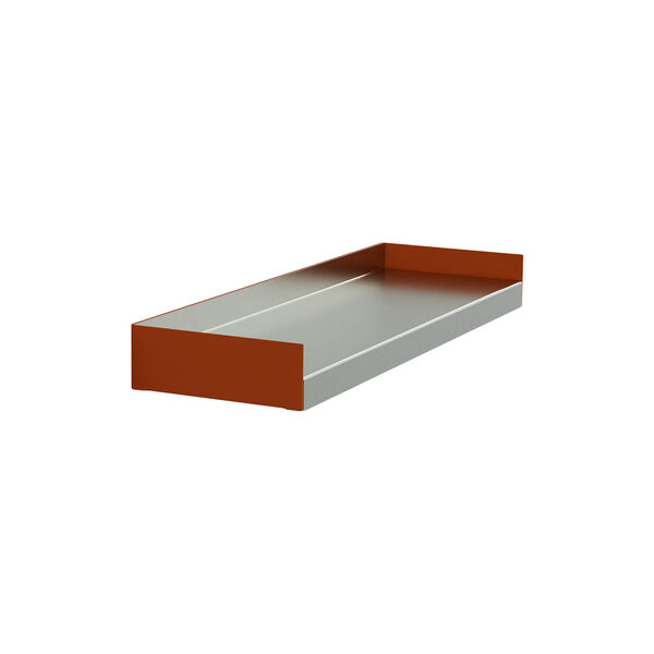 KOMPAKT Shelf | Medium | Orange/Aluminium | Hylde, oursociety