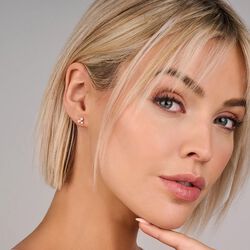 VIOLA &Oslash;RERINGE, guld/diamant/ferskvandsperler, Spirit Icons