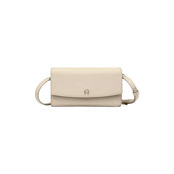 Wallet With Strap, macadamia white, Aigner