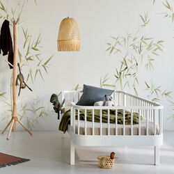 Wood Original sofaseng 90x200 cm, hvid, Oliver Furniture