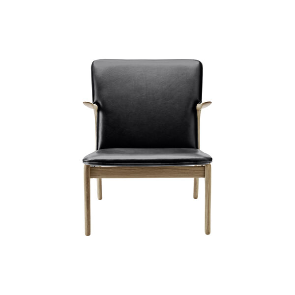 OW124 Beak Chair loungestol, olieret eg/sort OW124 Beak Chair loungestol, olieret eg/sort, Carl Hansen & Søn