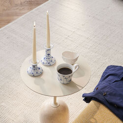 Musselmalet Riflet lysestage 7,5 cm, Royal Copenhagen