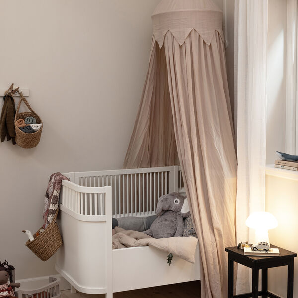 Vægmonteret sengehimmel-holder, classic white, Sebra