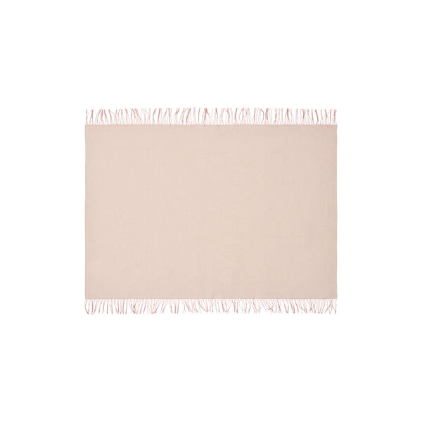 Franja plaid, 01234 pink-white, Silkeborg Uldspinderi