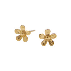 Mini Wild Poppy &Oslash;restikker, forgyldt, Pernille Corydon Jewellery