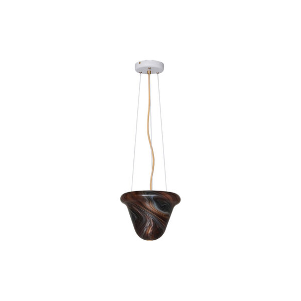 Neo Pendant Light, textured white/chocolate, Original BTC