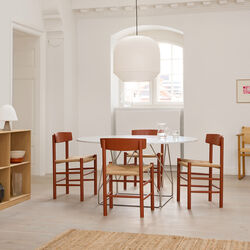 J39 Mogensen stol, herritage red/natur, Fredericia Furniture