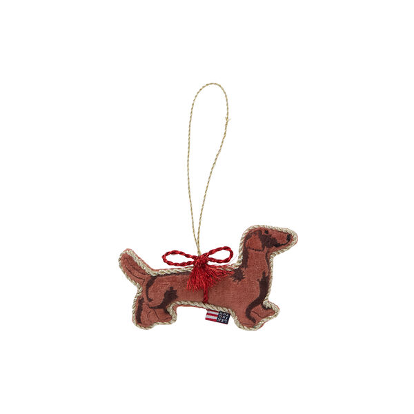 Dog Velvet Ornament, multi, Lexington