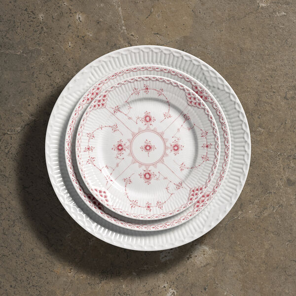 Koral Musselmalet Halvblonde tallerken &Oslash; 19 cm, Royal Copenhagen