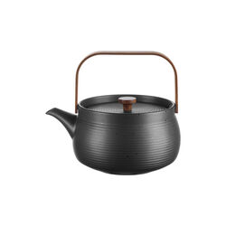 Teapot with wooden handle | 1,5 L | Black shiny | Tekande, ASA Selection