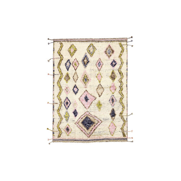 Tribe gulvt&aelig;ppe, ivory multi, Rezas