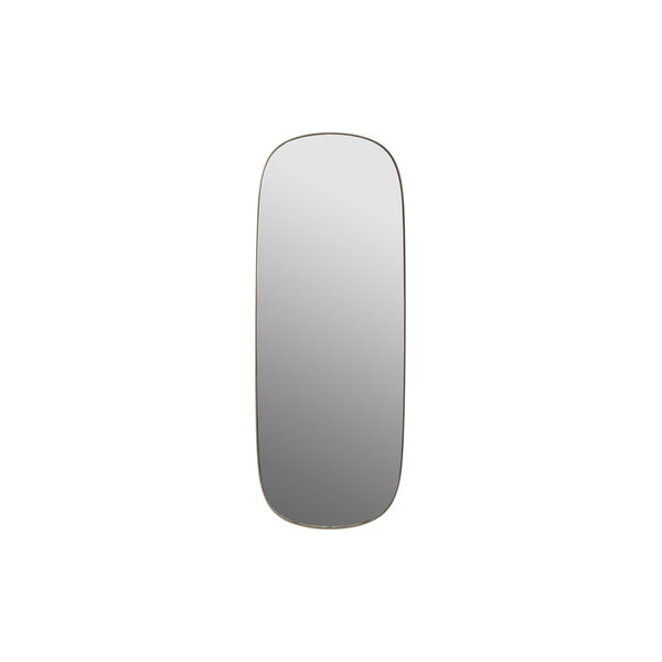 Framed Mirror, taupe/clear Framed Mirror, taupe/clear, Muuto