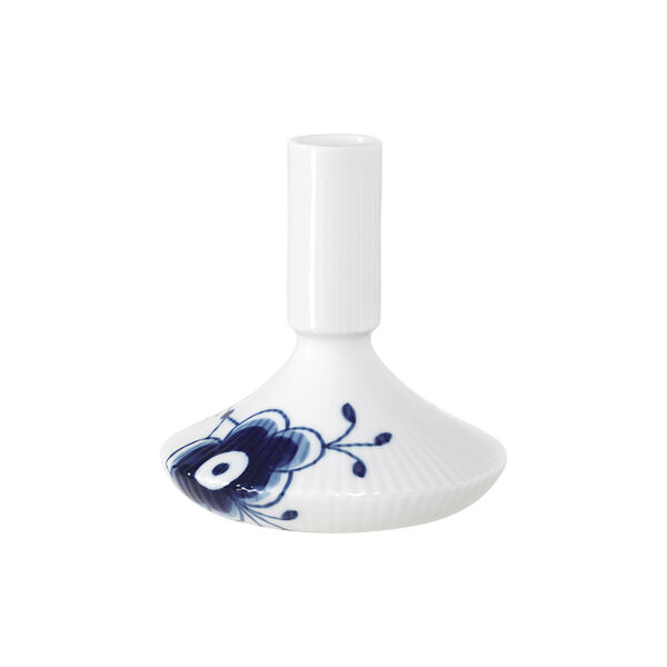 Bl&aring; Mega Riflet lysestager 12 cm, Royal Copenhagen