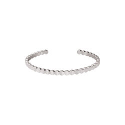 LUMI Bracelet, rhodium, bangle up