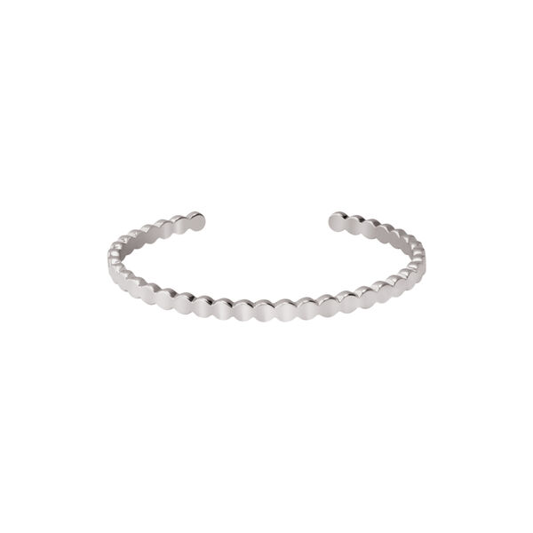 LUMI Bracelet, rhodium, bangle up