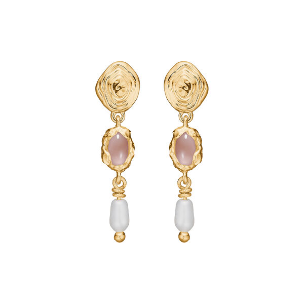 Shell &oslash;reringe L, forgyldt s&oslash;lv, Studio Z