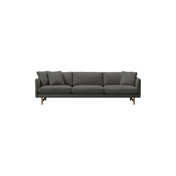 5523 Calmo 80 3 pers. sofa, m&oslash;rkegr&aring;/r&oslash;get eg, Fredericia Furniture